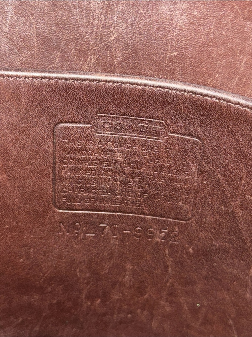 Coach Brown Bucket Leather Drawstring Shoulder Bag 9952 - Picture 7 of 7